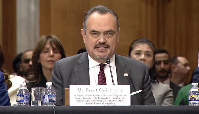 ঢাকায় নতুন মা‌র্কিন রাষ্ট্রদূত ব্রেন্ট ক্রিস্টেনসেন